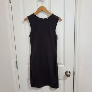 Wilfred Free Mesh Sweetheart Shaped Fitted Black Dress